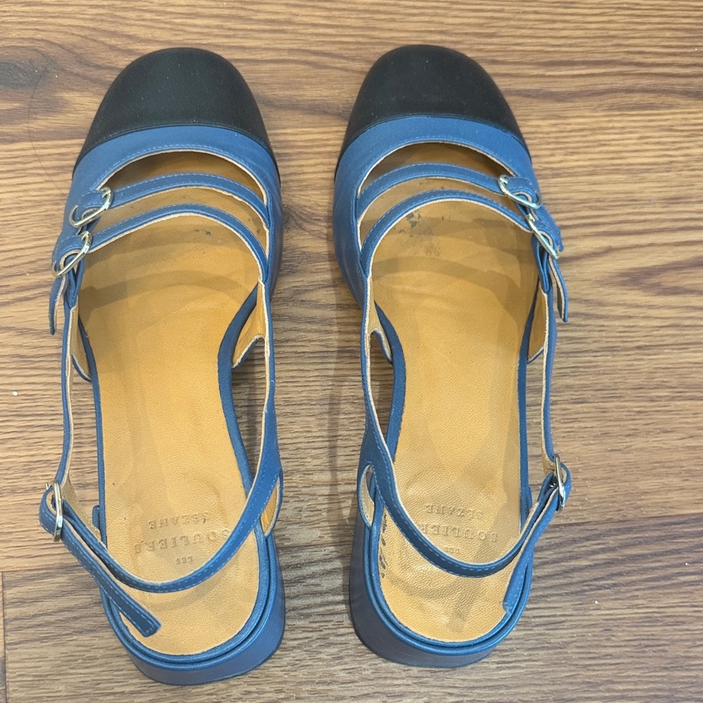 Sezane Blue and Black Paula Babies